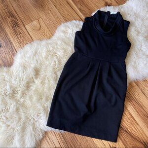 Black Sleeveless Stretch Dress Pockets Small 6